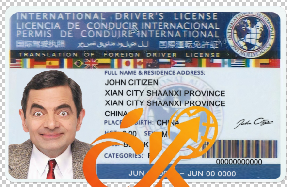 国际驾驶执照新版PSD模板V2-橙黄跨境，美国英国法国德国意大利各国证件驾照ID一个专业证件ID帮你KYC一路前行的网站